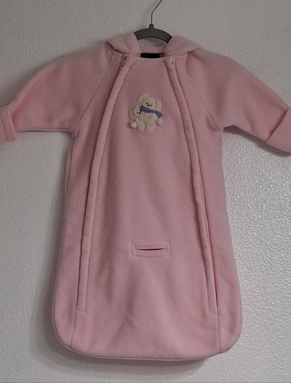 Carter's Bundle Up Pink Infant Fleece Bunting/Sleep Sack/Winter Car Bag